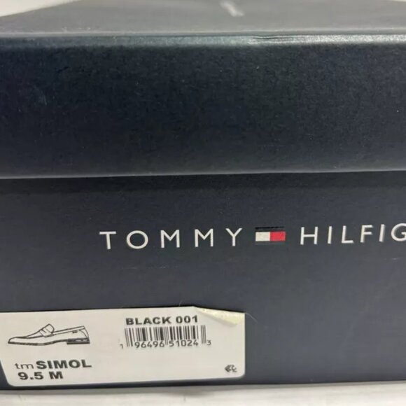 Tommy Hilfiger Men’s Simol, Black Slip-On Penny Loafers, Size 9.5 M main image 4